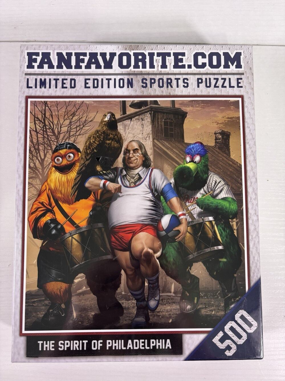 NIB “The Spirit Of Philadelphia” Limited Edition Puzzle Gritty, Phanatic Swoop